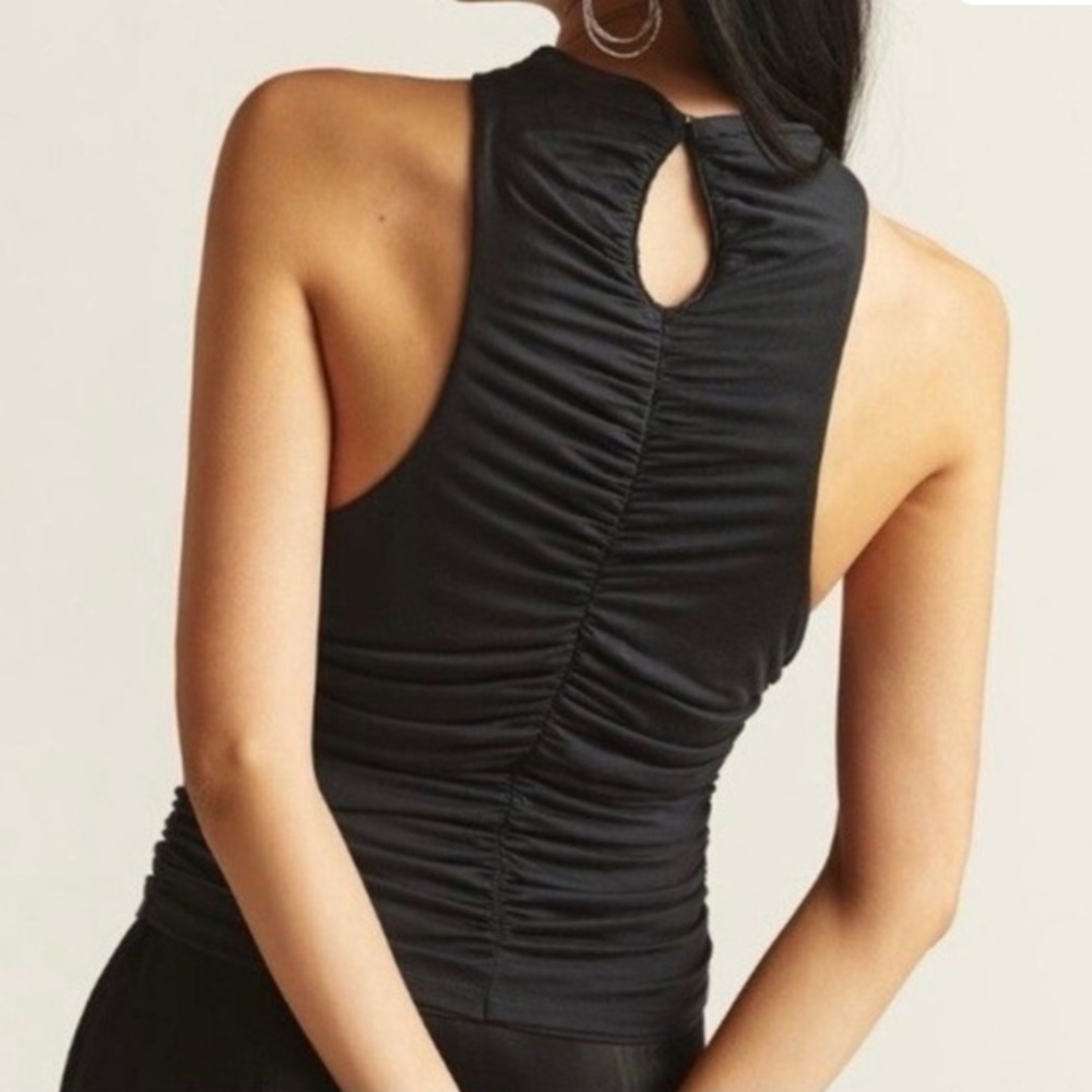 Pilcro Women's Black sleeveless Blouse- XS (0-2)
